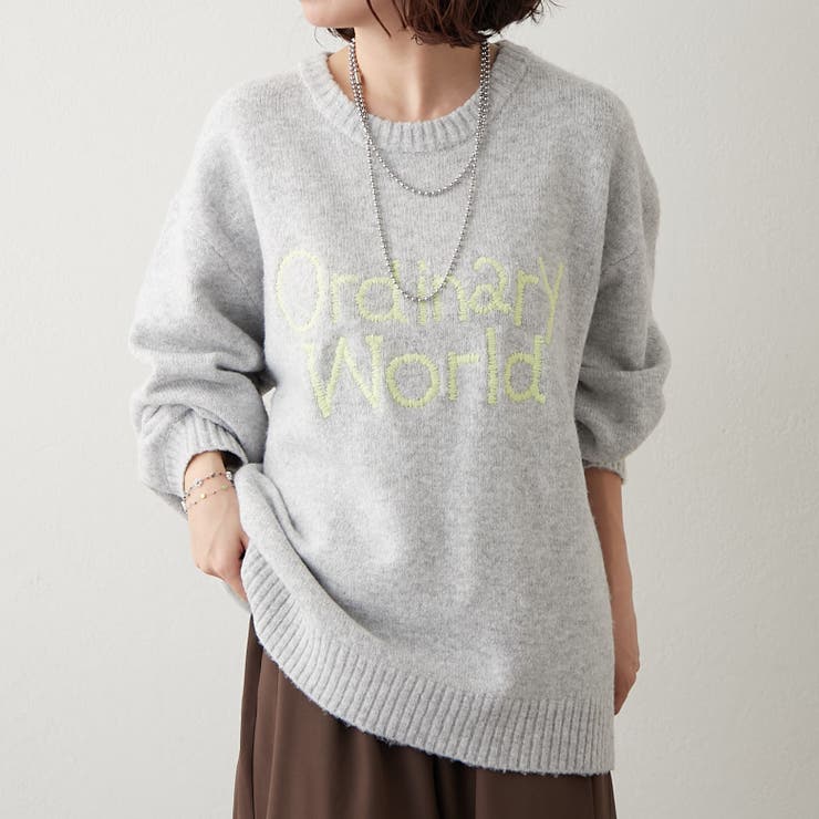 【NAO】刺繍ロゴニットプルオーバー | RMAF　NICE CLAUP / OLIVE des OLIVE | 詳細画像11 