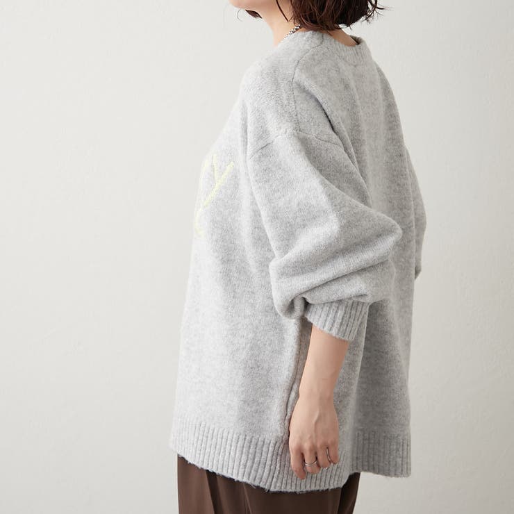 【NAO】刺繍ロゴニットプルオーバー | RMAF　NICE CLAUP / OLIVE des OLIVE | 詳細画像12 