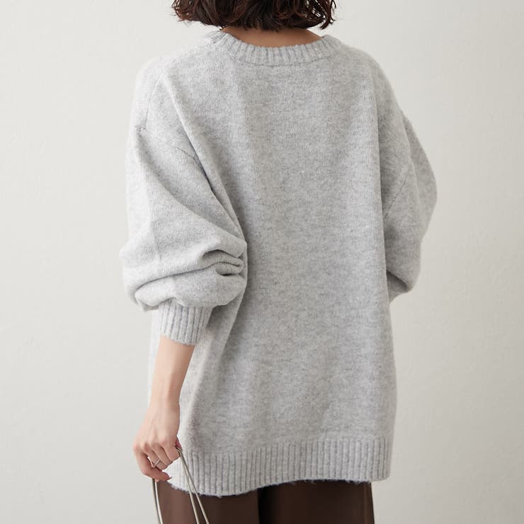 【NAO】刺繍ロゴニットプルオーバー | RMAF　NICE CLAUP / OLIVE des OLIVE | 詳細画像13 