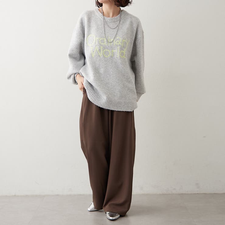 【NAO】刺繍ロゴニットプルオーバー | RMAF　NICE CLAUP / OLIVE des OLIVE | 詳細画像15 