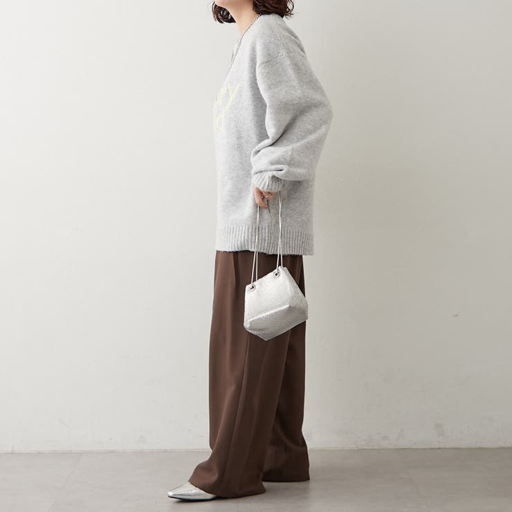 【NAO】刺繍ロゴニットプルオーバー | RMAF　NICE CLAUP / OLIVE des OLIVE | 詳細画像16 