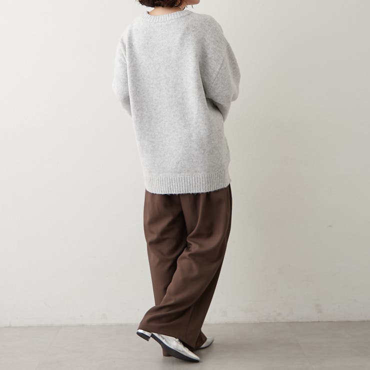 【NAO】刺繍ロゴニットプルオーバー | RMAF　NICE CLAUP / OLIVE des OLIVE | 詳細画像17 