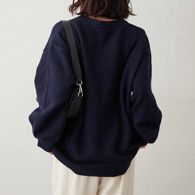 【NAO】刺繍ロゴニットプルオーバー | RMAF　NICE CLAUP / OLIVE des OLIVE | 詳細画像21 