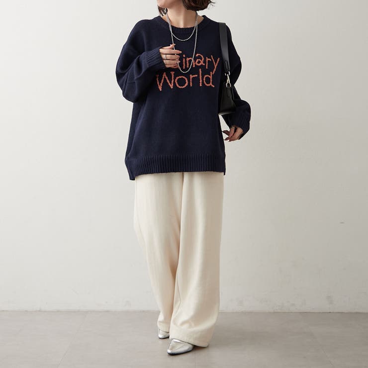 【NAO】刺繍ロゴニットプルオーバー | RMAF　NICE CLAUP / OLIVE des OLIVE | 詳細画像23 