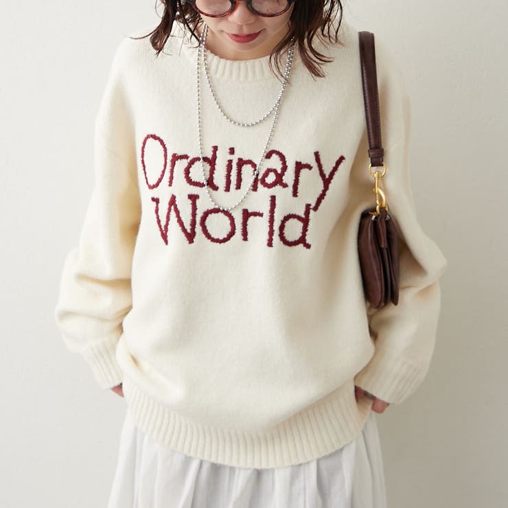 【NAO】刺繍ロゴニットプルオーバー | RMAF　NICE CLAUP / OLIVE des OLIVE | 詳細画像2 