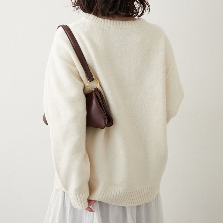 【NAO】刺繍ロゴニットプルオーバー | RMAF　NICE CLAUP / OLIVE des OLIVE | 詳細画像4 