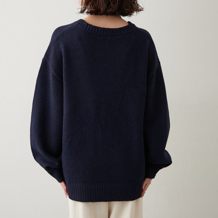 【NAO】刺繍ロゴニットプルオーバー | RMAF　NICE CLAUP / OLIVE des OLIVE | 詳細画像28 