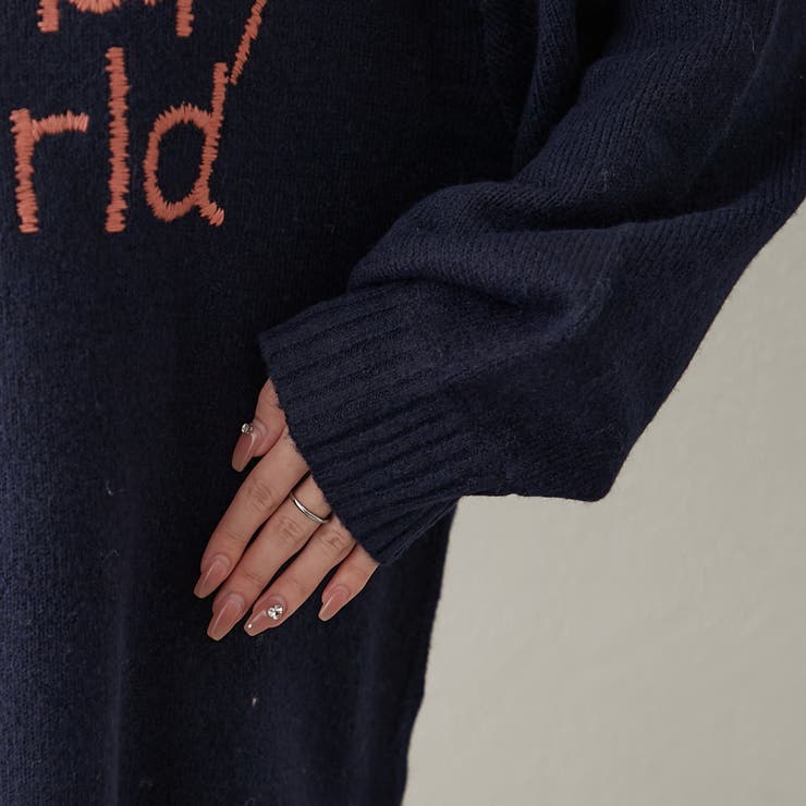 【NAO】刺繍ロゴニットプルオーバー | RMAF　NICE CLAUP / OLIVE des OLIVE | 詳細画像30 