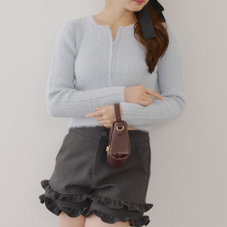 ラメフェザーダブルジップ[品番：OLOW0016547]｜RMAF NICE CLAUP