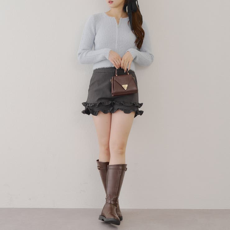 ラメフェザーダブルジップ[品番：OLOW0016547]｜RMAF NICE CLAUP