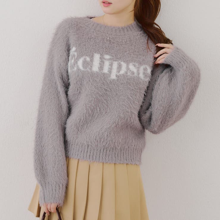 チャコール | ラメフェザーロゴプルオーバー | RMAF　NICE CLAUP / OLIVE des OLIVE