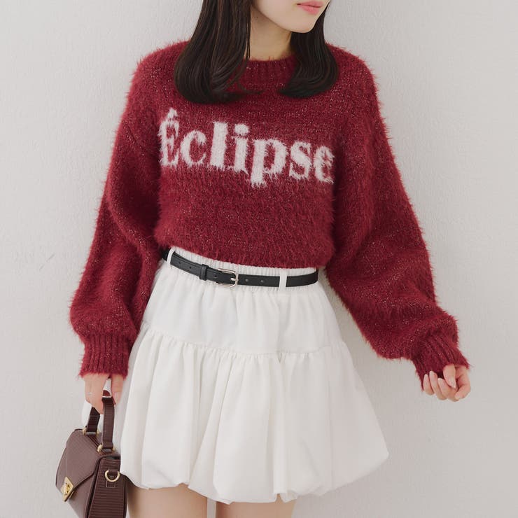 ボルドー | ラメフェザーロゴプルオーバー | RMAF　NICE CLAUP / OLIVE des OLIVE