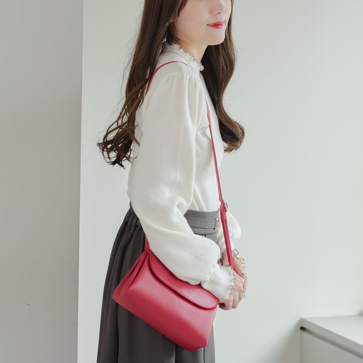 【6色展開】配色メローパワショルリブニット | RMAF　NICE CLAUP / OLIVE des OLIVE | 詳細画像15 