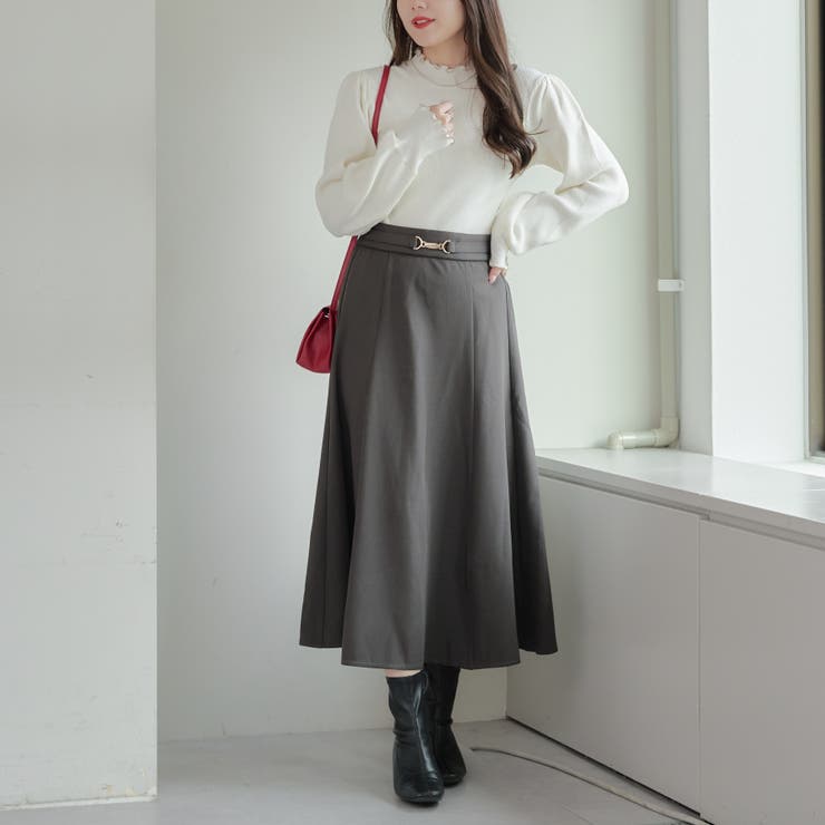 【6色展開】配色メローパワショルリブニット | RMAF　NICE CLAUP / OLIVE des OLIVE | 詳細画像16 