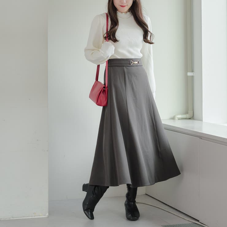 【6色展開】配色メローパワショルリブニット | RMAF　NICE CLAUP / OLIVE des OLIVE | 詳細画像17 