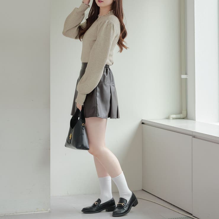 【6色展開】配色メローパワショルリブニット | RMAF　NICE CLAUP / OLIVE des OLIVE | 詳細画像25 