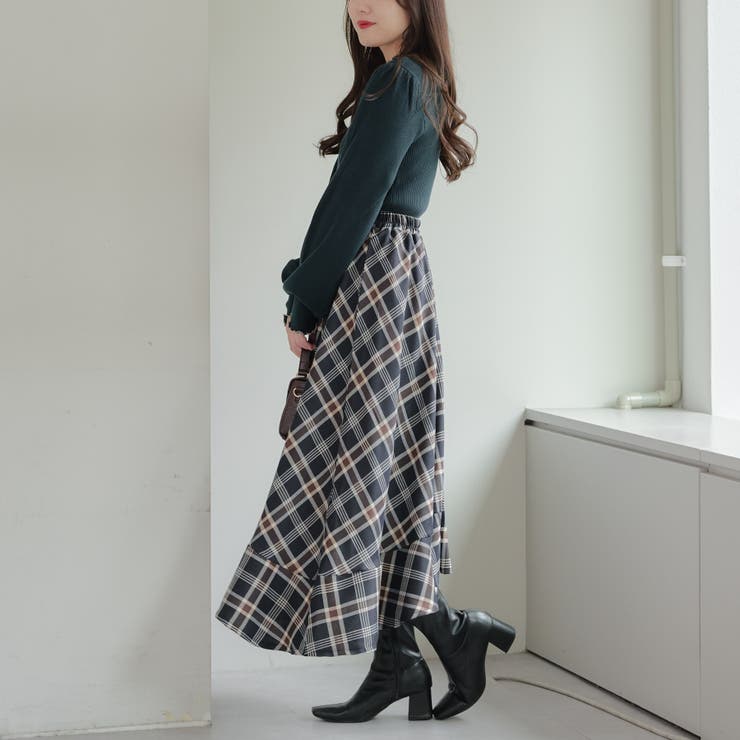 【6色展開】配色メローパワショルリブニット | RMAF　NICE CLAUP / OLIVE des OLIVE | 詳細画像33 