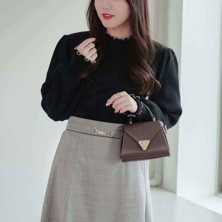 【6色展開】配色メローパワショルリブニット | RMAF　NICE CLAUP / OLIVE des OLIVE | 詳細画像37 