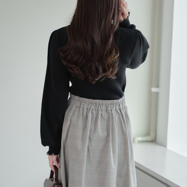 【6色展開】配色メローパワショルリブニット | RMAF　NICE CLAUP / OLIVE des OLIVE | 詳細画像39 