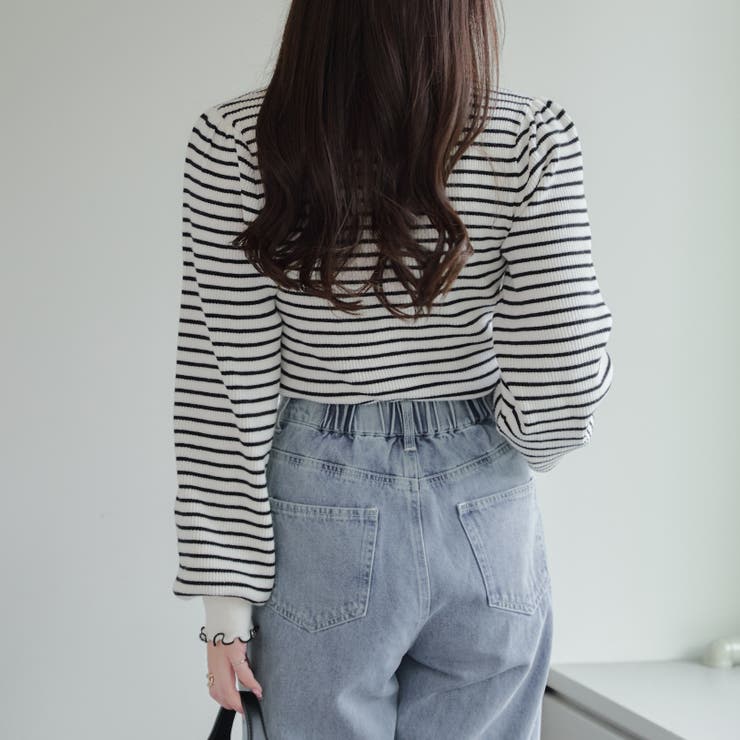 【6色展開】配色メローパワショルリブニット | RMAF　NICE CLAUP / OLIVE des OLIVE | 詳細画像49 