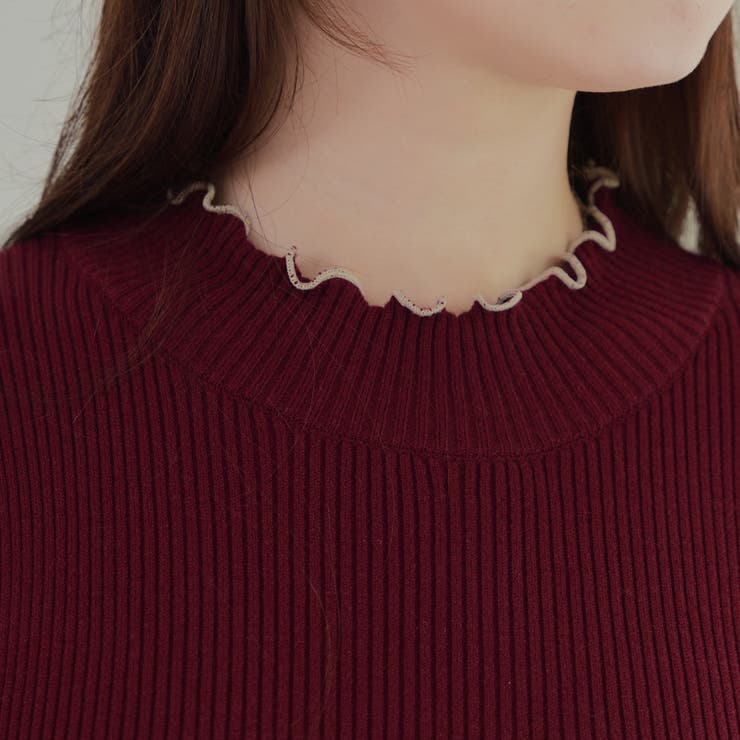 【6色展開】配色メローパワショルリブニット | RMAF　NICE CLAUP / OLIVE des OLIVE | 詳細画像58 