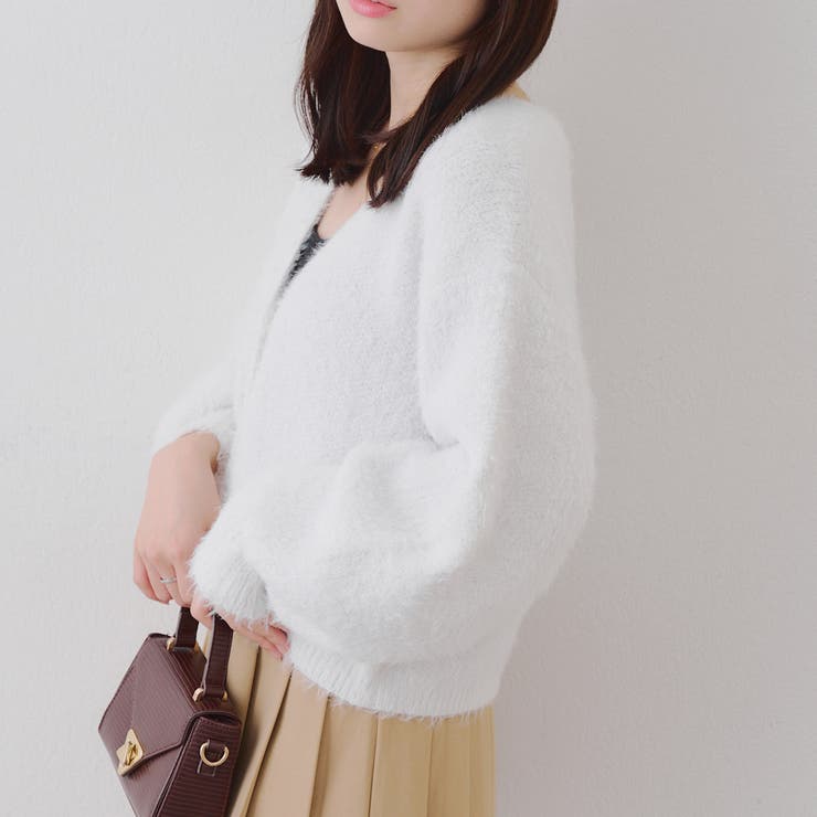 ラメフェザー色々釦カーディガン | RMAF　NICE CLAUP / OLIVE des OLIVE | 詳細画像13 
