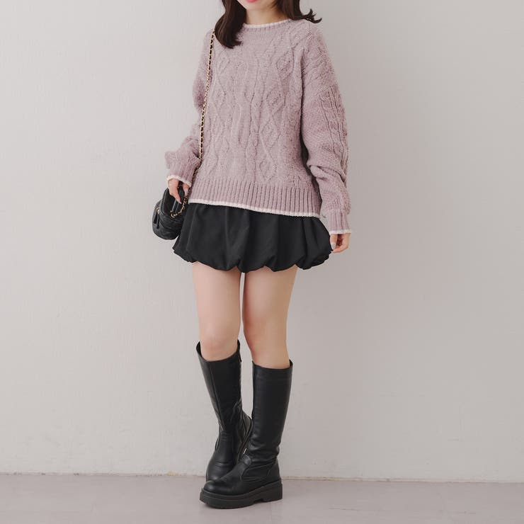 ベロアモールケーブルプルオーバー | RMAF　NICE CLAUP / OLIVE des OLIVE | 詳細画像6 