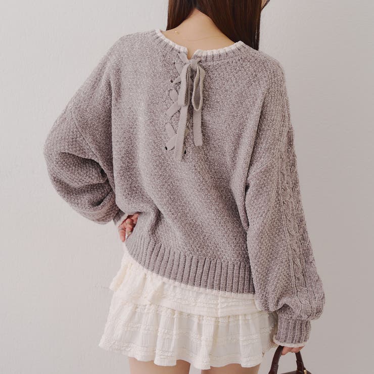 ベロアモールケーブルプルオーバー | RMAF　NICE CLAUP / OLIVE des OLIVE | 詳細画像31 