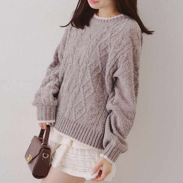 ベロアモールケーブルプルオーバー | RMAF　NICE CLAUP / OLIVE des OLIVE | 詳細画像29 