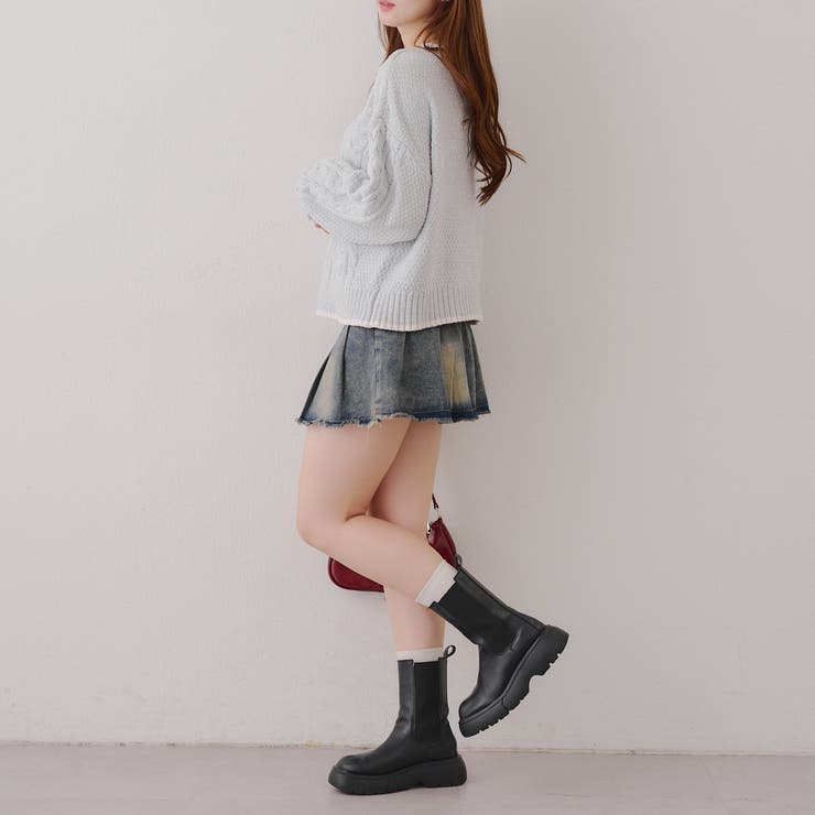 ベロアモールケーブルプルオーバー | RMAF　NICE CLAUP / OLIVE des OLIVE | 詳細画像15 