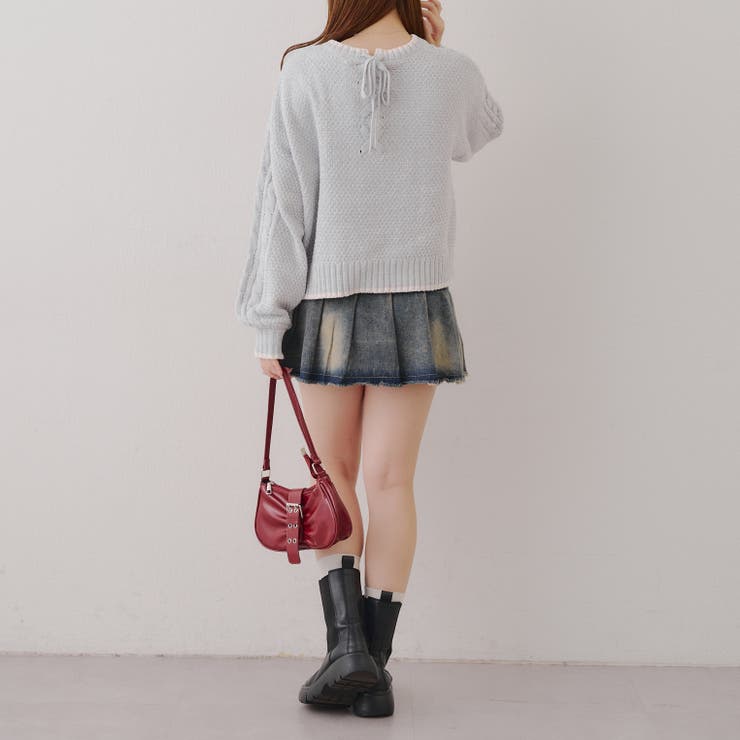 ベロアモールケーブルプルオーバー | RMAF　NICE CLAUP / OLIVE des OLIVE | 詳細画像16 