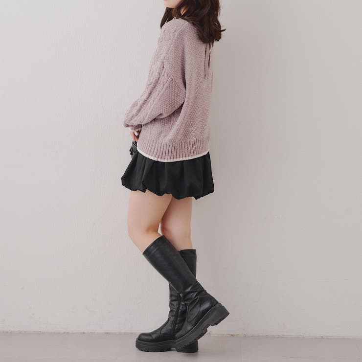 ベロアモールケーブルプルオーバー | RMAF　NICE CLAUP / OLIVE des OLIVE | 詳細画像8 