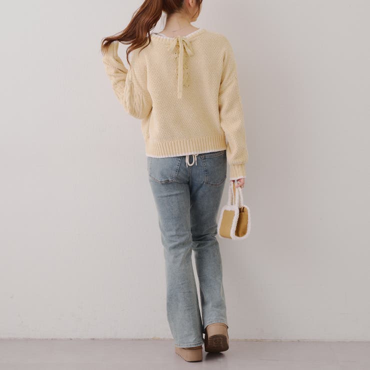 ベロアモールケーブルプルオーバー | RMAF　NICE CLAUP / OLIVE des OLIVE | 詳細画像27 