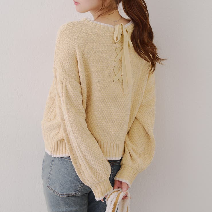 ベロアモールケーブルプルオーバー | RMAF　NICE CLAUP / OLIVE des OLIVE | 詳細画像23 