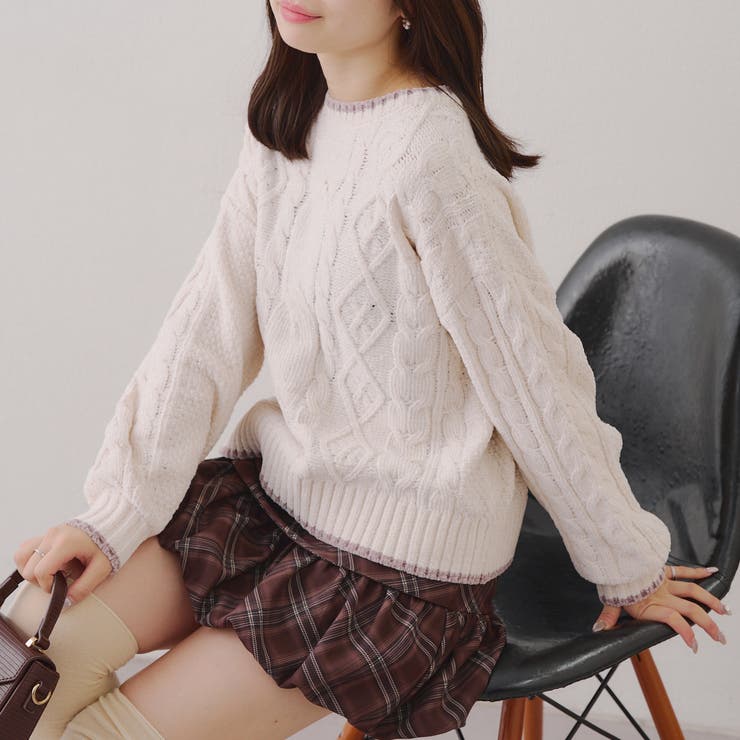 ベロアモールケーブルプルオーバー | RMAF　NICE CLAUP / OLIVE des OLIVE | 詳細画像18 