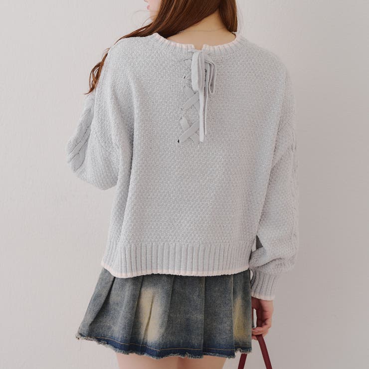 ベロアモールケーブルプルオーバー | RMAF　NICE CLAUP / OLIVE des OLIVE | 詳細画像12 