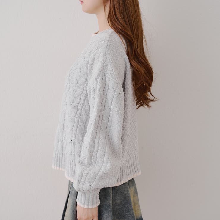 ベロアモールケーブルプルオーバー | RMAF　NICE CLAUP / OLIVE des OLIVE | 詳細画像33 