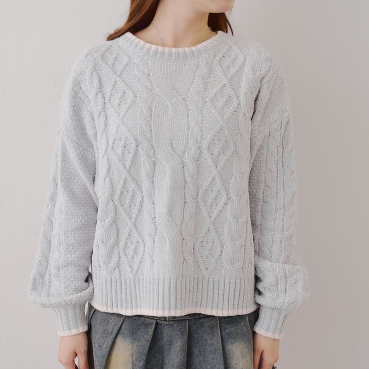 ベロアモールケーブルプルオーバー | RMAF　NICE CLAUP / OLIVE des OLIVE | 詳細画像32 