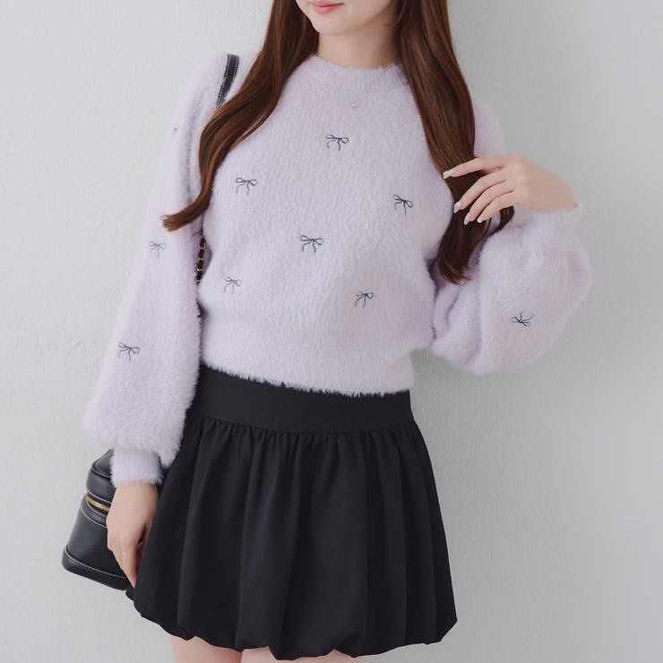 リボン・ハート刺しゅうフェザープルオーバー | RMAF　NICE CLAUP / OLIVE des OLIVE | 詳細画像15 