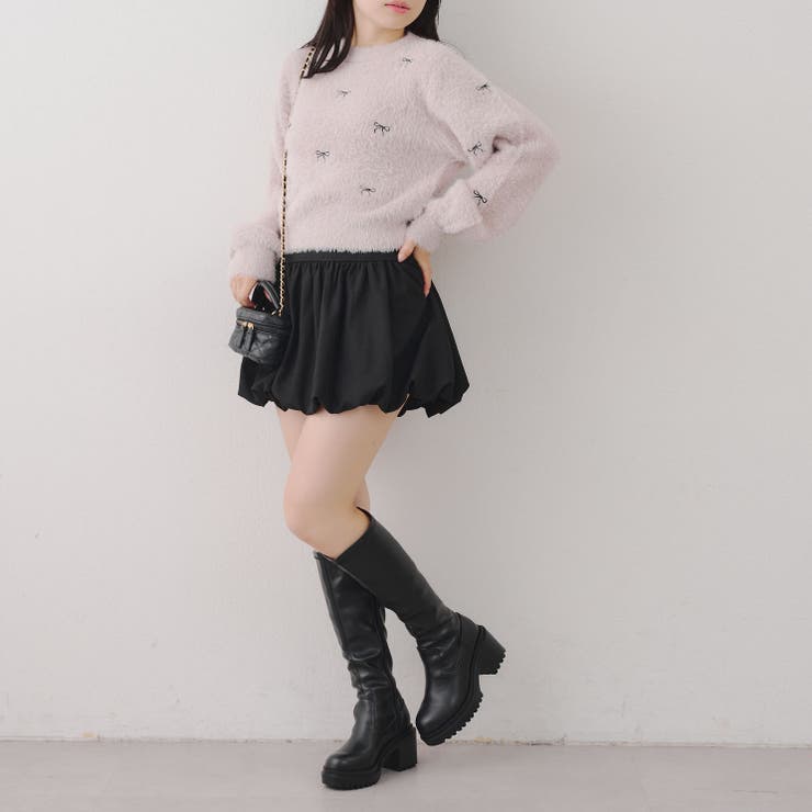 リボン刺しゅうフェザープルオーバー | RMAF　NICE CLAUP / OLIVE des OLIVE | 詳細画像23 