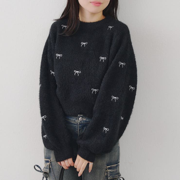 リボン刺しゅうフェザープルオーバー | RMAF　NICE CLAUP / OLIVE des OLIVE | 詳細画像26 