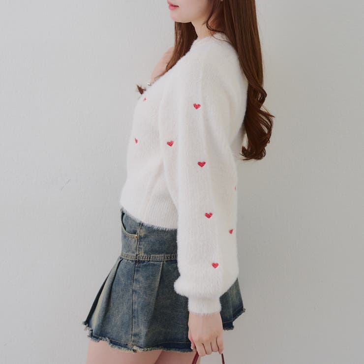 リボン・ハート刺しゅうフェザープルオーバー | RMAF　NICE CLAUP / OLIVE des OLIVE | 詳細画像36 