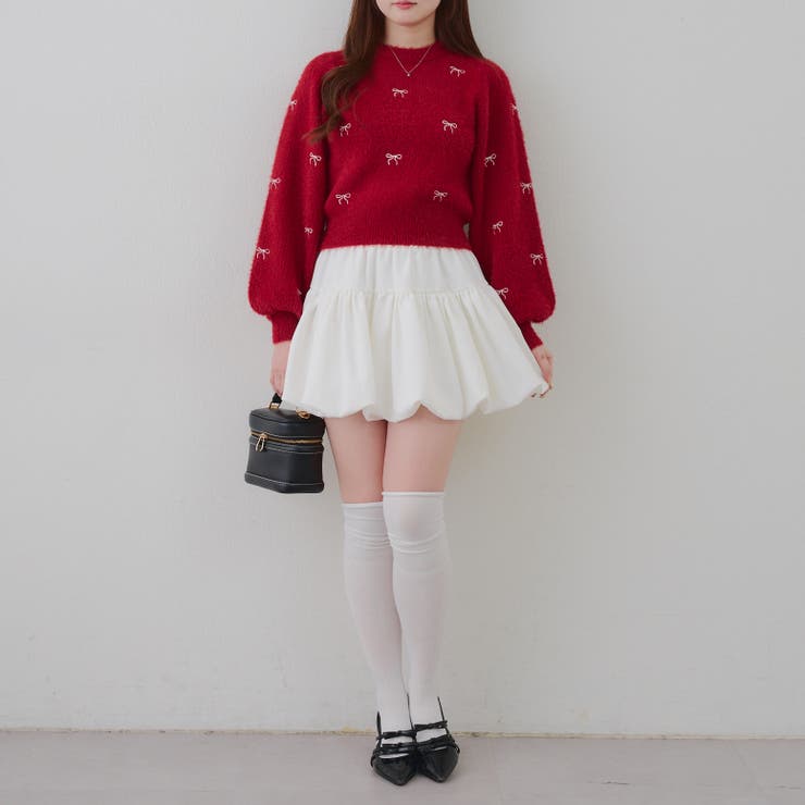 リボン・ハート刺しゅうフェザープルオーバー | RMAF　NICE CLAUP / OLIVE des OLIVE | 詳細画像32 