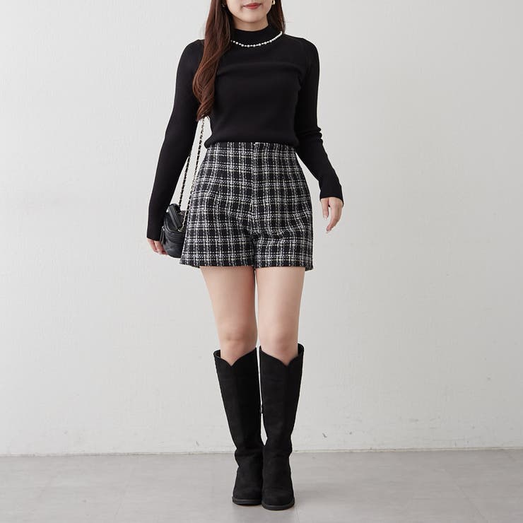 【7色展開】パール付プチハイリブニット | RMAF　NICE CLAUP / OLIVE des OLIVE | 詳細画像9 