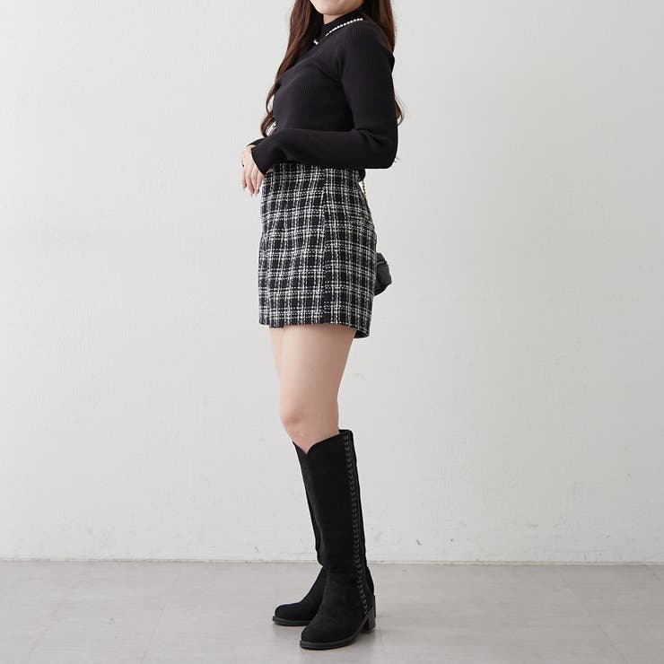 【7色展開】パール付プチハイリブニット | RMAF　NICE CLAUP / OLIVE des OLIVE | 詳細画像11 