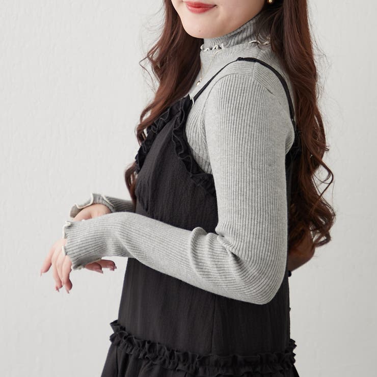 Lグレー | メロータートルリブニット | RMAF　NICE CLAUP / OLIVE des OLIVE