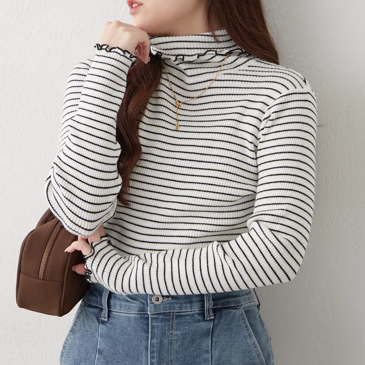 ボーダー | メロータートルリブニット | RMAF　NICE CLAUP / OLIVE des OLIVE