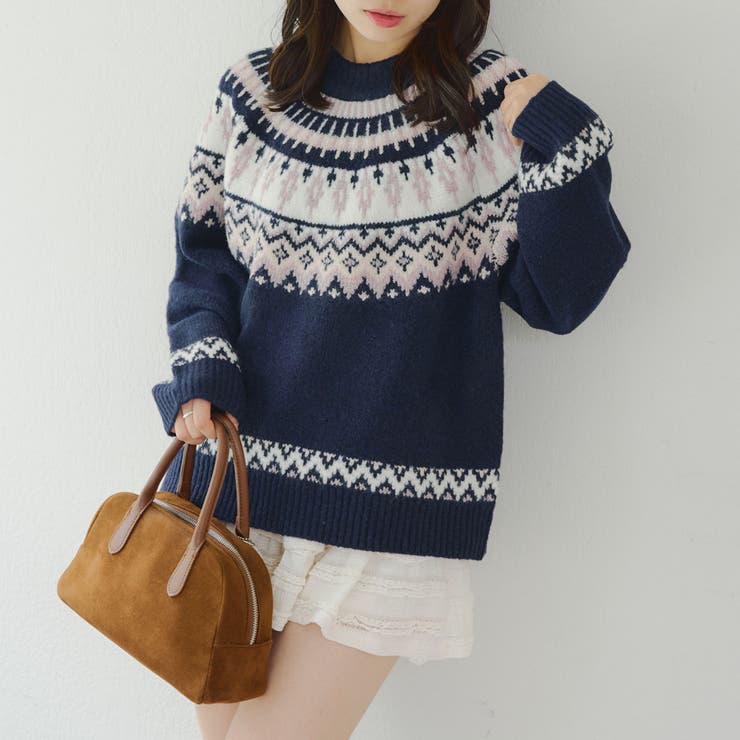 球心もちもちニット[品番：OLOW0016721]｜RMAF NICE CLAUP / OLIVE des