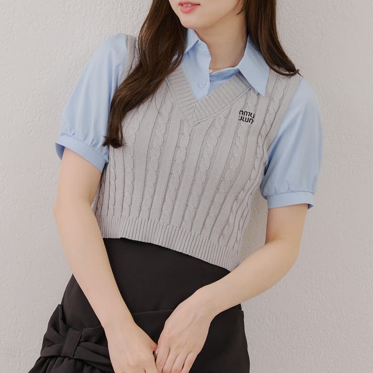 ドッキングケーブルニット | RMAF　NICE CLAUP / OLIVE des OLIVE | 詳細画像1 