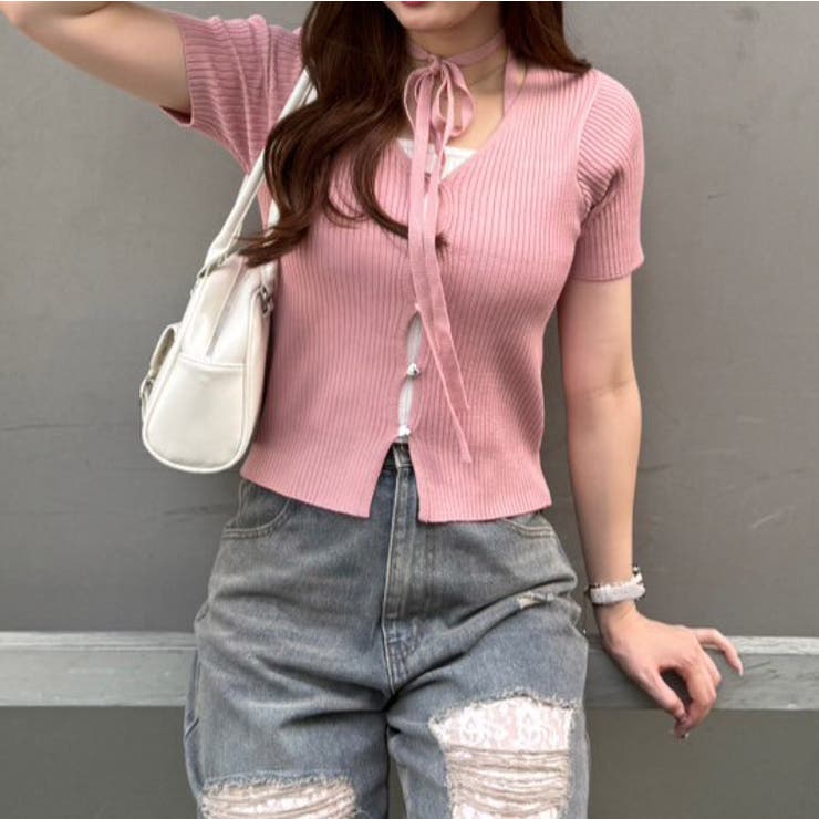 ハート釦ドッキングカーデ | RMAF　NICE CLAUP / OLIVE des OLIVE | 詳細画像13 